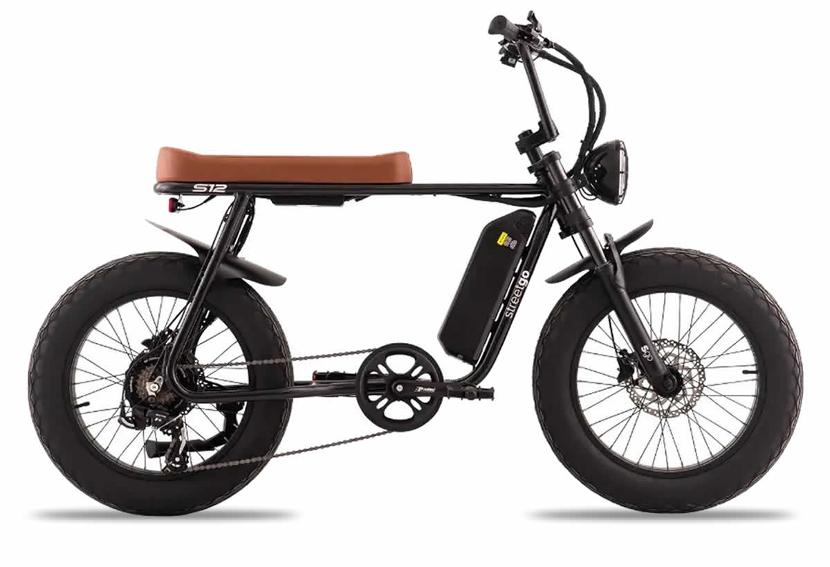 bicicleta elétrica streetgo preta